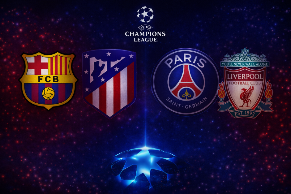 Atlético punish Barça under pressure; PSG dominate Liverpool but leave the tie open.