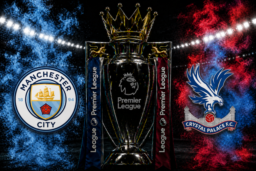 Manchester City domina o Crystal Palace e joga toda a pressão da corrida pelo título para o Arsenal.