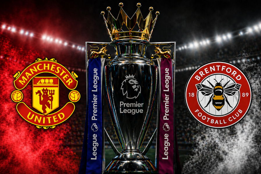 United resolve cedo, sofre no fim e segura o Brentford em Old Trafford.